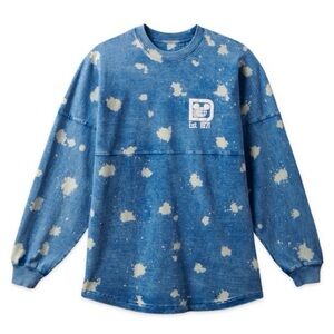 Disney World Spirit Jersey Shirt Adult Size Medium Oversized Denim Dye Cloud WDW